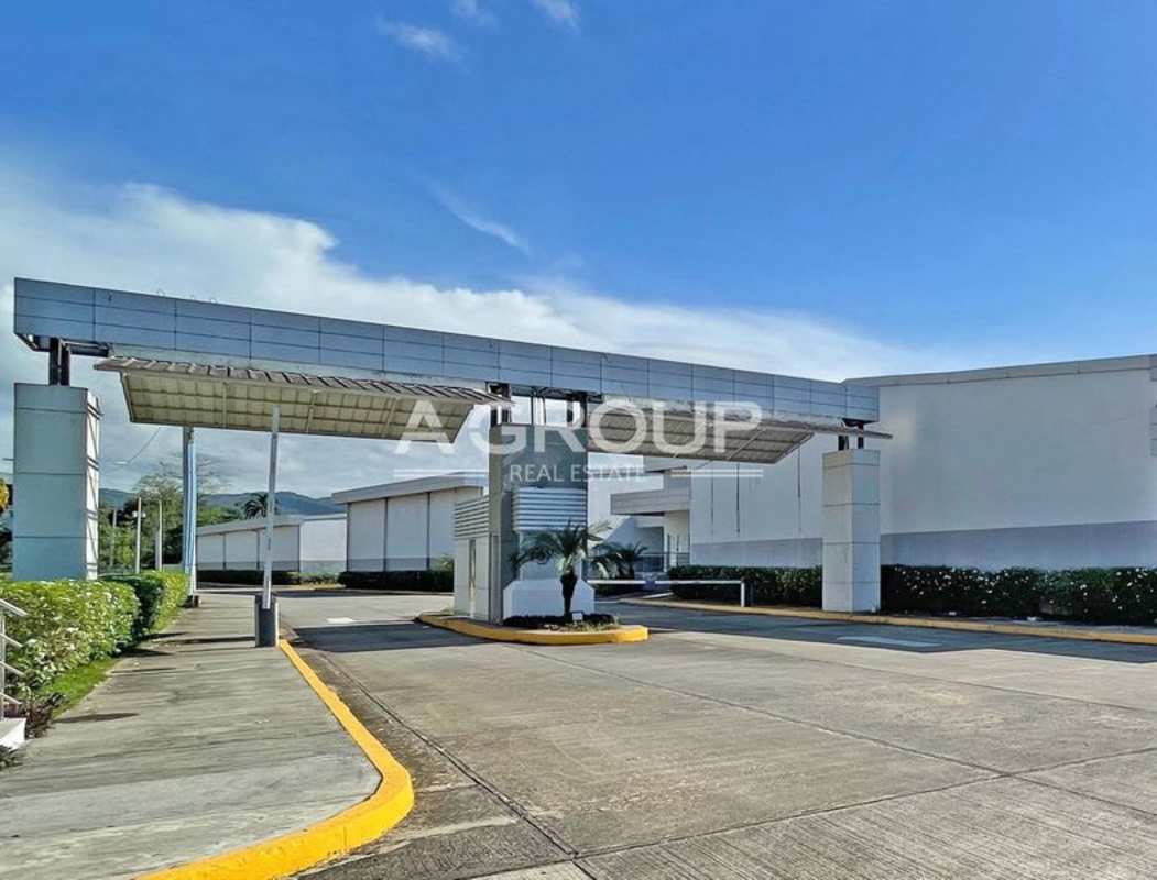 Composite warehouse design aerial and interior high ceiling space at Tocumen Storage Complex Panama City