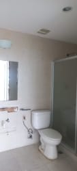 Bathroom with glass shower enclosure in Ibiza Condo Hotel Studio Coronado Panama
