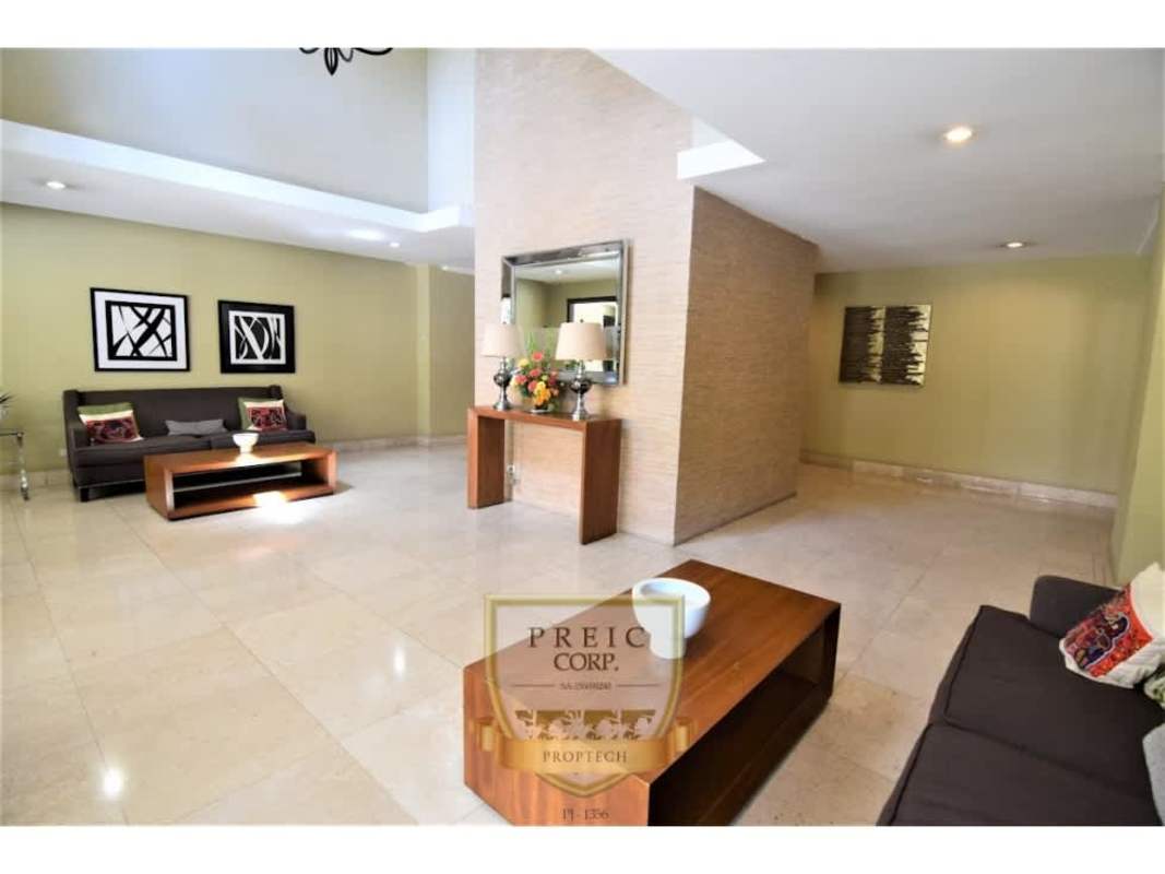 Spacious master bedroom with ensuite bath and large window PH Amador Heights Panama