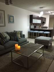 Bright bedroom with built-in closet and sea view in Vista Mar PH Marina Golf apartment