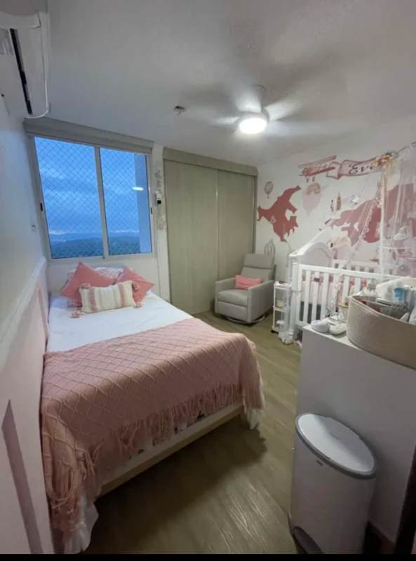 Bedroom with closet and natural light, ceramic tile flooring, PH Villa de las Fuentes Panama