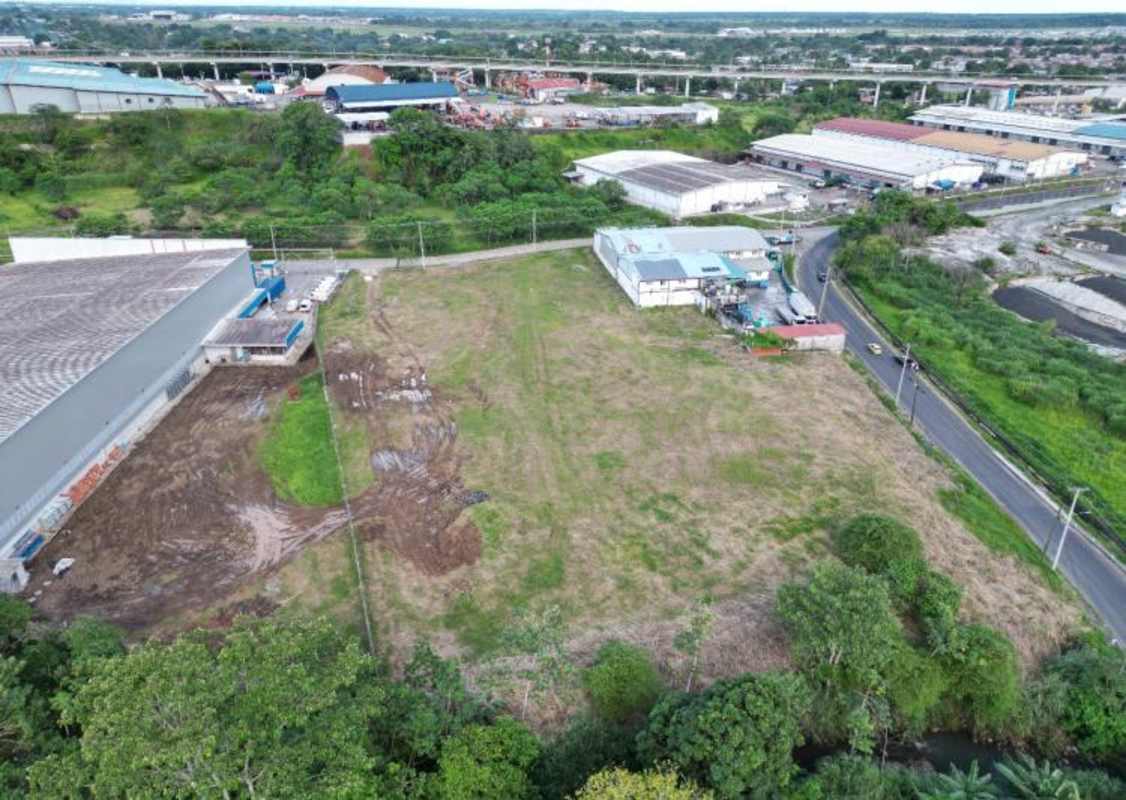 Aerial industrial plot ready for warehouse or commercial build Panama
