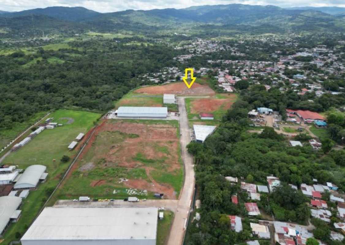 Warehouse park aerial marked development lot Panama near airport