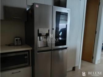 Contemporary bathroom with glass shower granite counters PH Bahía Panama