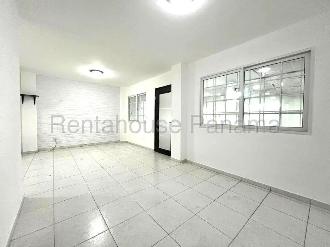 Bright living and dining space remodeled in Altos de Santa María home Panama