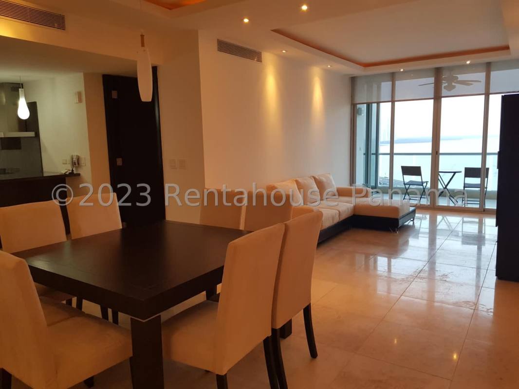 Fitness center with panoramic windows ocean and city views in PH Coco del Mar Panama