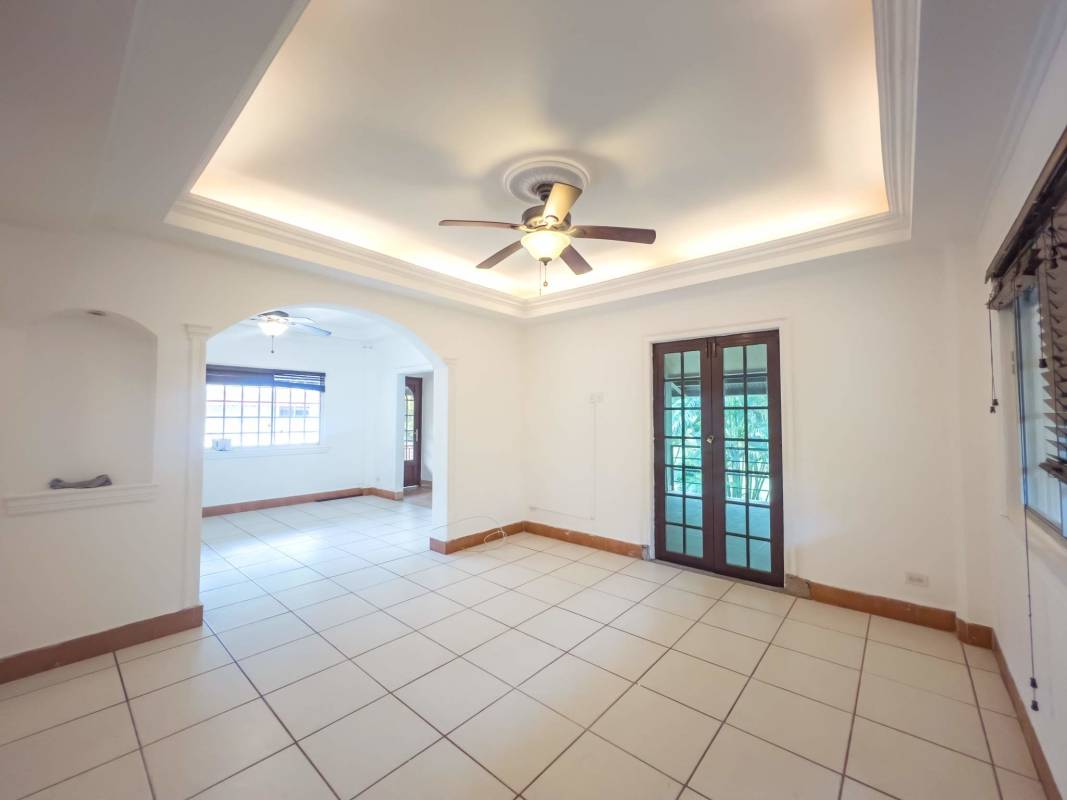 Spacious covered entertaining terrace with bar in Clayton home for sale