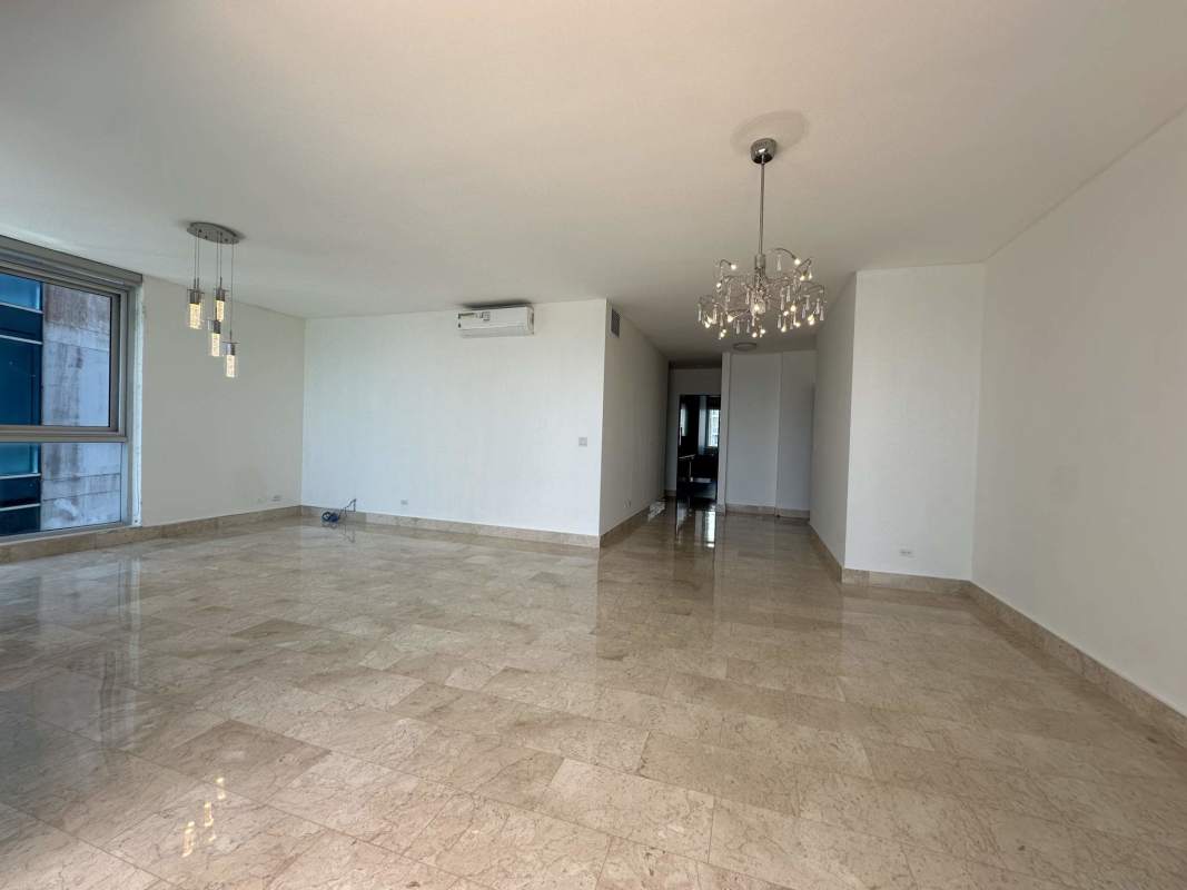 Spacious terrace with glass railing panoramic Pacific Ocean view PH Pacific Village Punta Pacífica Panama