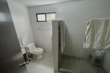 Modern bathroom with glass partition walk-in shower contemporary fixtures Coronado