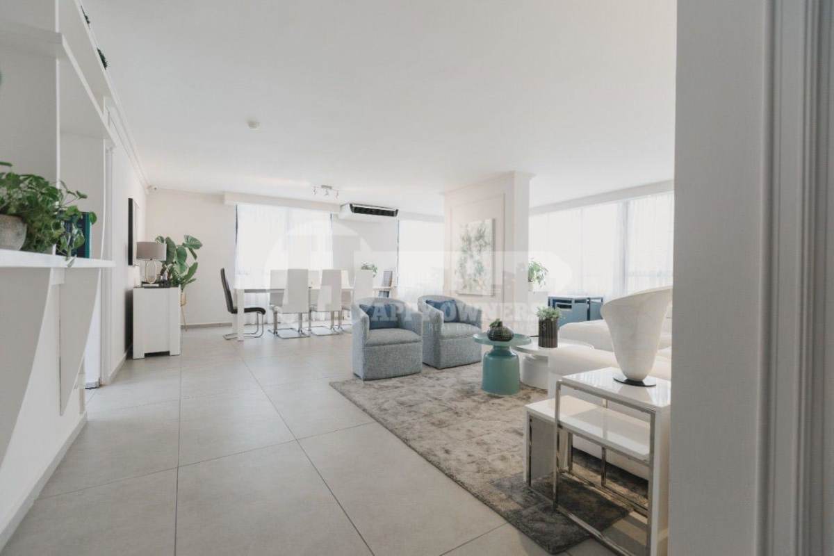 Contemporary kitchen with granite countertops, ample cabinetry at PH Prestanza in Coco del Mar Panama