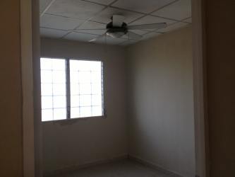Bedroom with closet space ceiling fan white walls house for rent Montelimar Costa Verde Panama