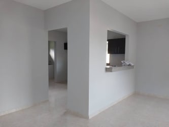 Simple living room space in new gated home Doral Villas David Chiriquí