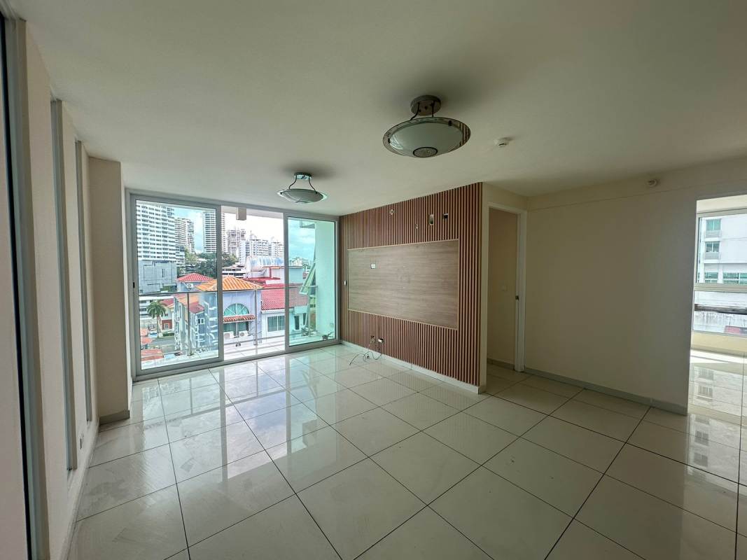 Empty bedroom with closet space and large window in PH Bela Vita Bella Vista