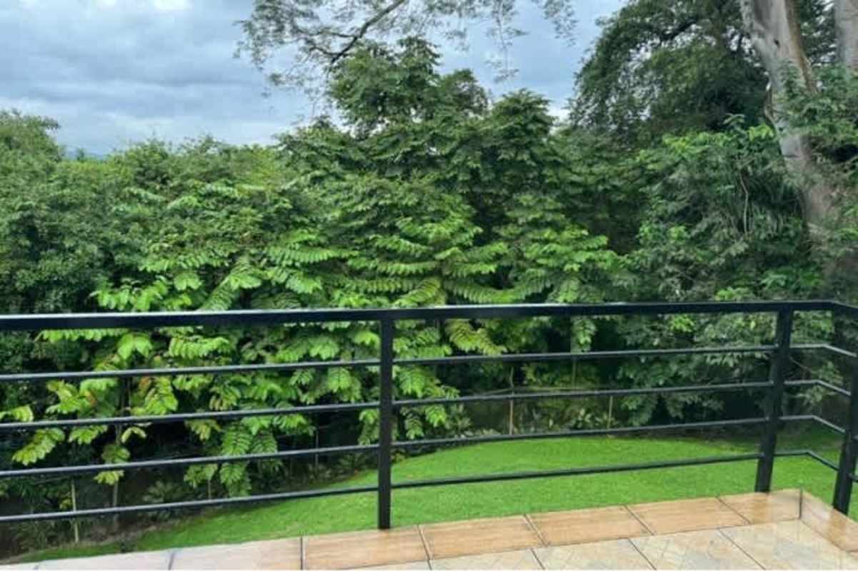 Large terrace overlooking greenery in Cerro Ancón Panama house rental