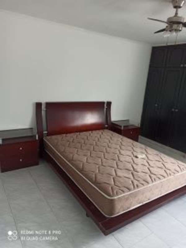 Open-plan furnished studio apartment layout in PH Marbella 47 La Cresta Panama