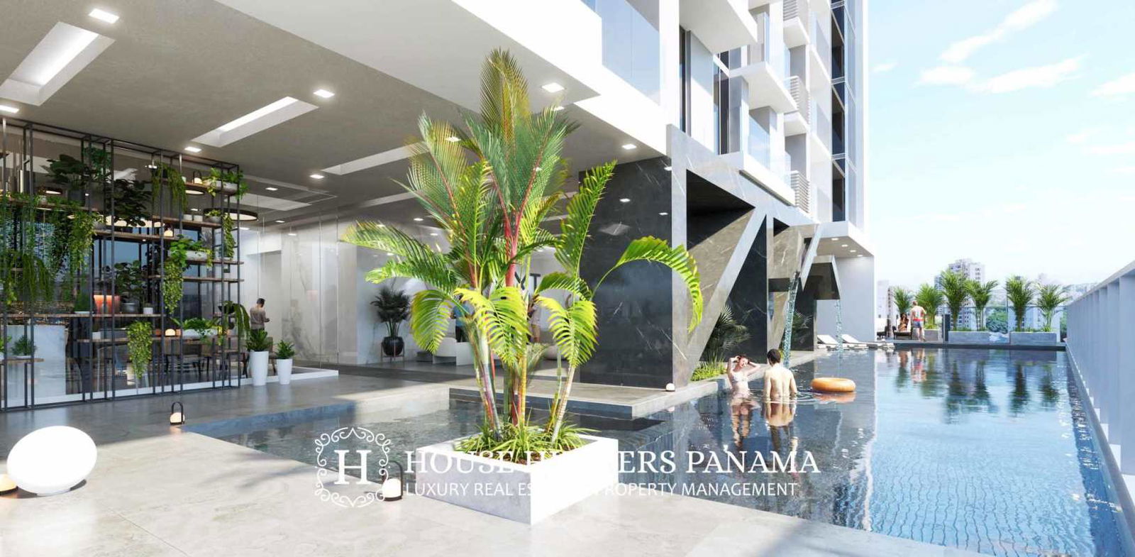 Luxury infinity swimming pool overlooking the Pacific Ocean in PH Next Panama