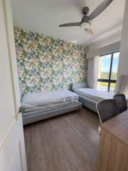 Master bedroom king bed with view at Punta Caelo San Carlos Panama apartment