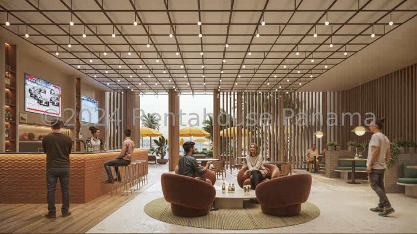 Exterior twin towers architecture of Ipanema Residence in Costa del Este Panama with balconies