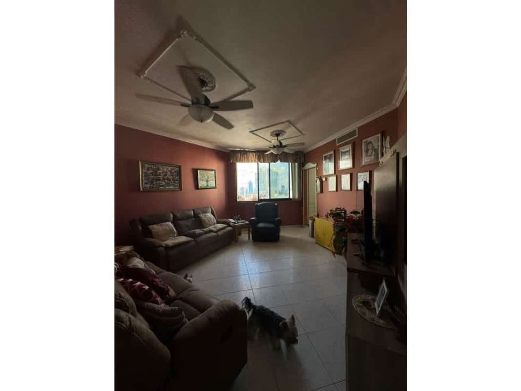 Traditional dining area with marble floors, large windows with ocean view PH Villa Marina Punta Paitilla Panama