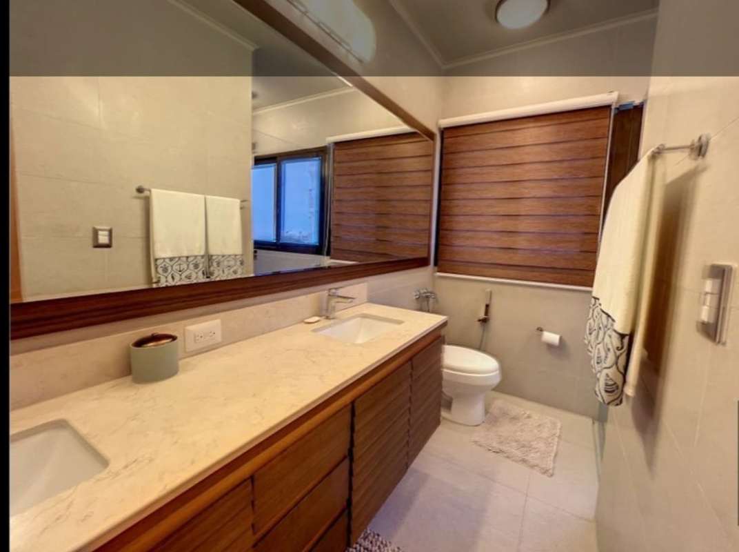 Open plan living dining with sliding doors to balcony PH Perlamar Casamar San Francisco Panama