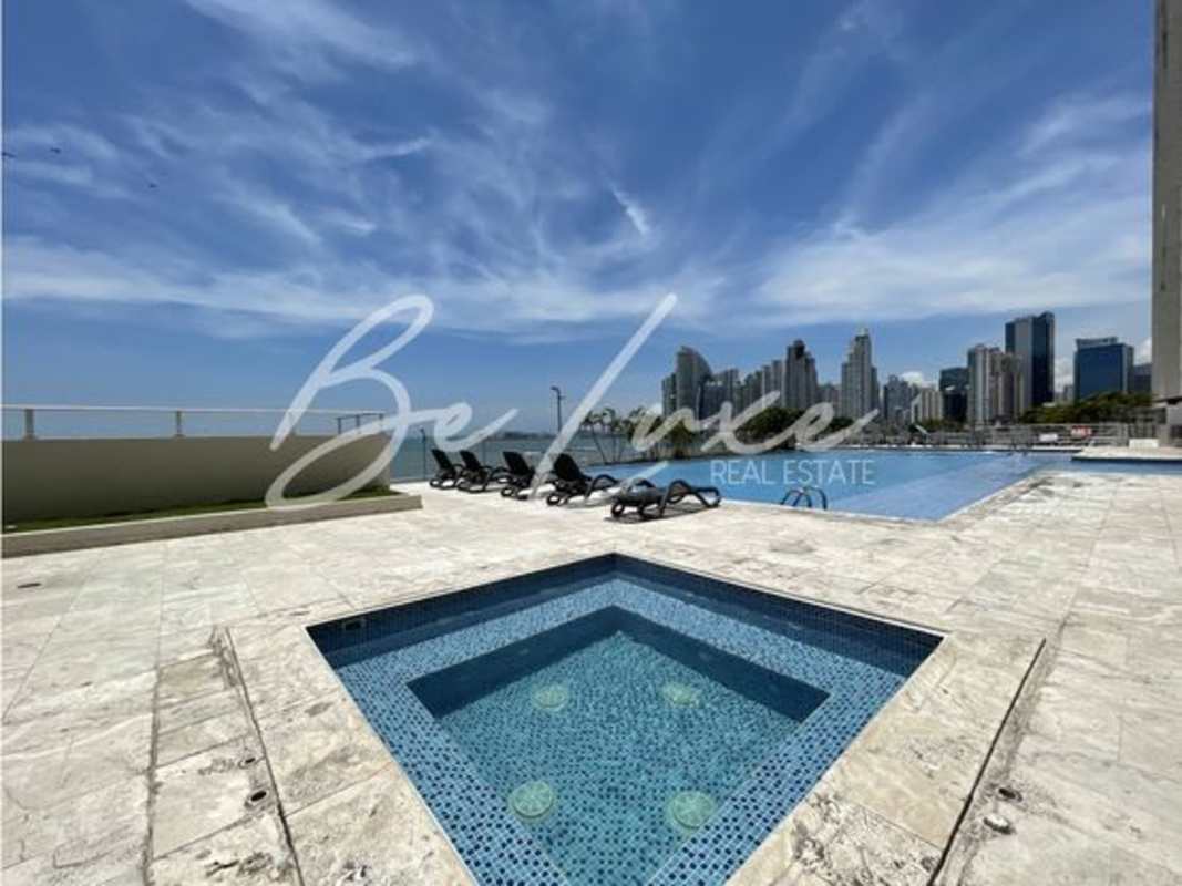 Rooftop infinity pool with skyline and ocean views in PH Terrawind San Francisco Panama