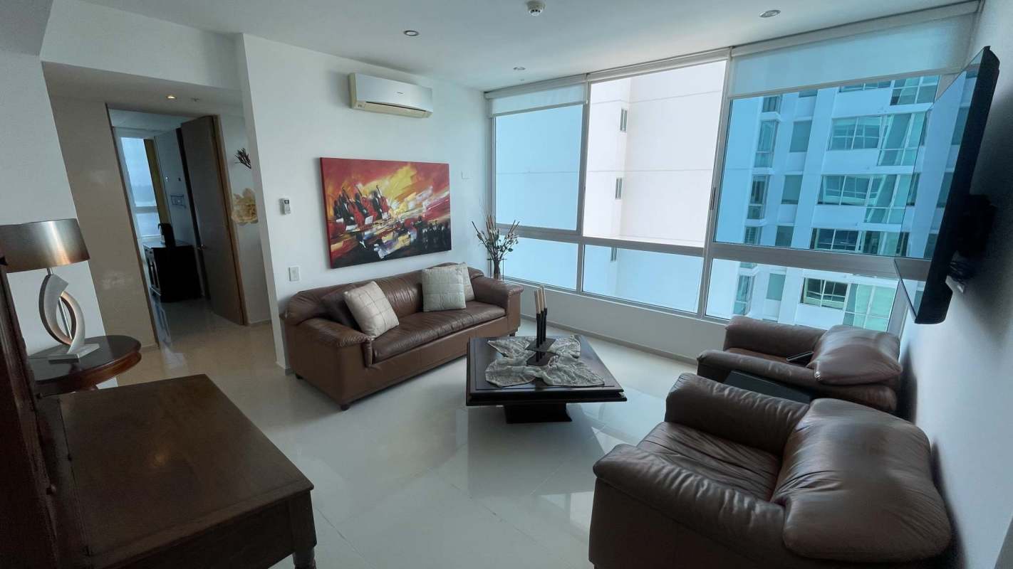 Master bedroom with walk-in closet ensuite and ocean view Costa del Este Panama