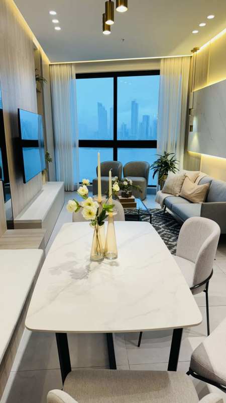 Laundry area with maid room bathroom PH The Palace Punta Paitilla Panama apartment