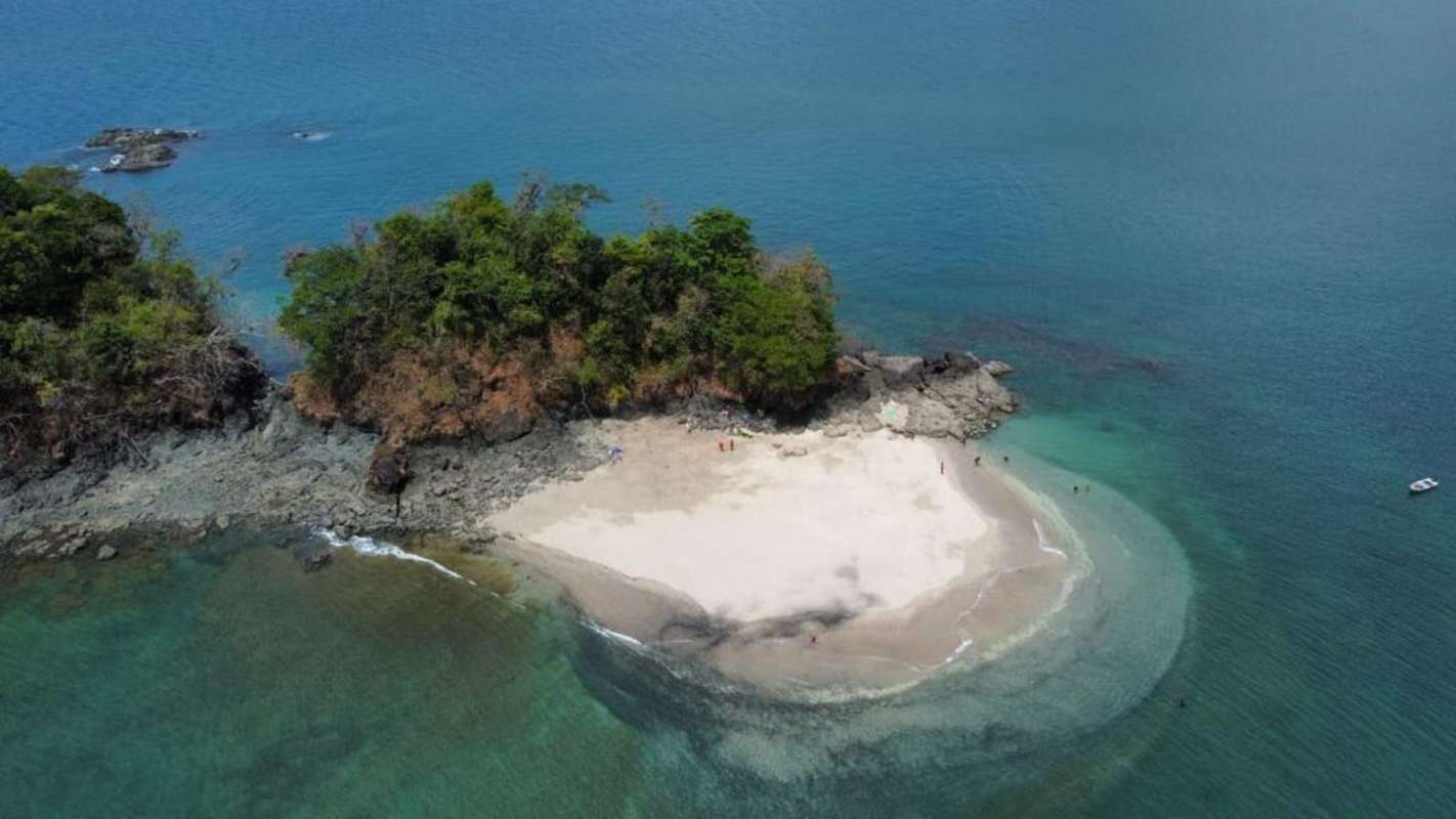 Private island land for sale with oceanfront beaches and dense forest Pacific Panama