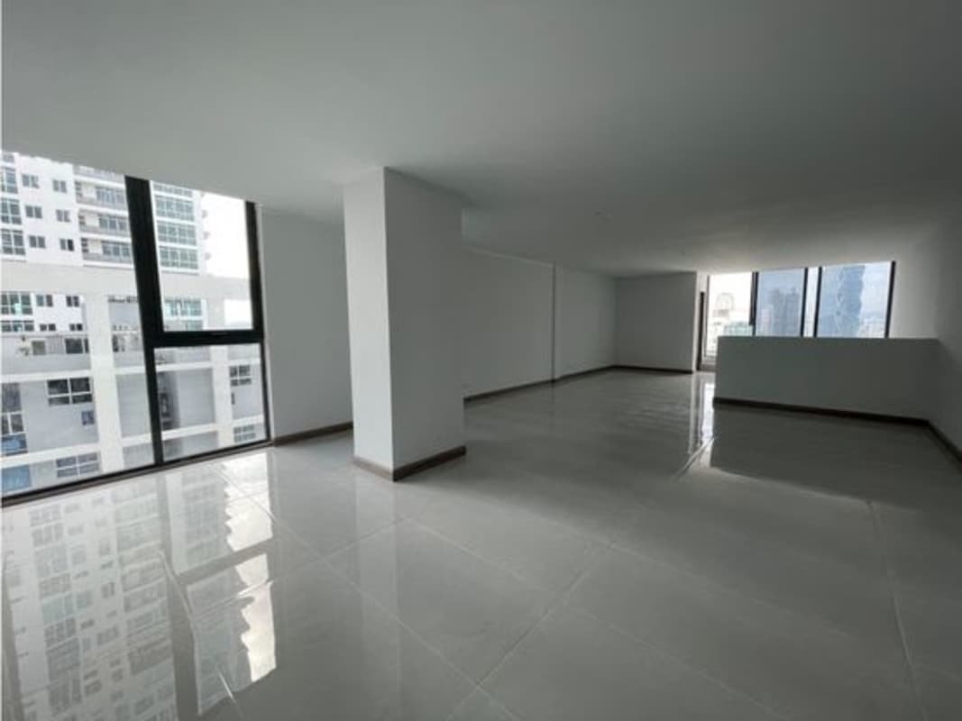 Upstairs family room with natural light inside PH BICSA duplex penthouse Panama