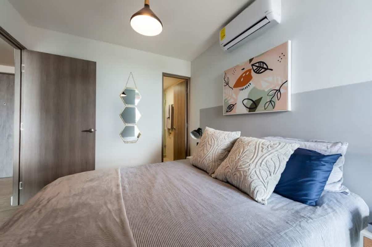 Bright bedroom with closet space and views in PH Greenwood Panama City