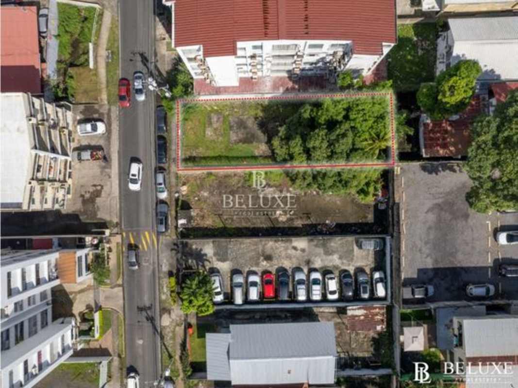 Centrally located vacant lot in San Francisco near Calle 50, Panama City, ideal development site