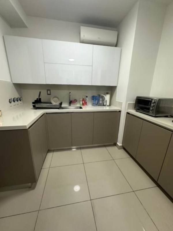 Contemporary kitchen with upper cabinets, AC unit and appliances PH Bali Costa del Este