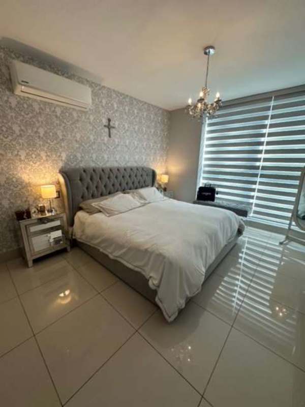 Master bedroom with large windows, AC and modern furniture PH Bali Costa del Este Panama