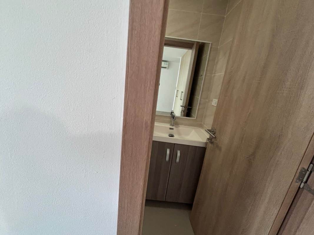 Balcony view over Panama City skyline from apartment in PH Torres de Castilla Carrasquilla