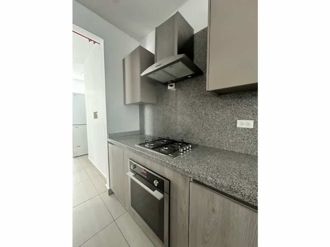 Modern bedroom with window view of city skyline in PH Asia Costa del Este Panama