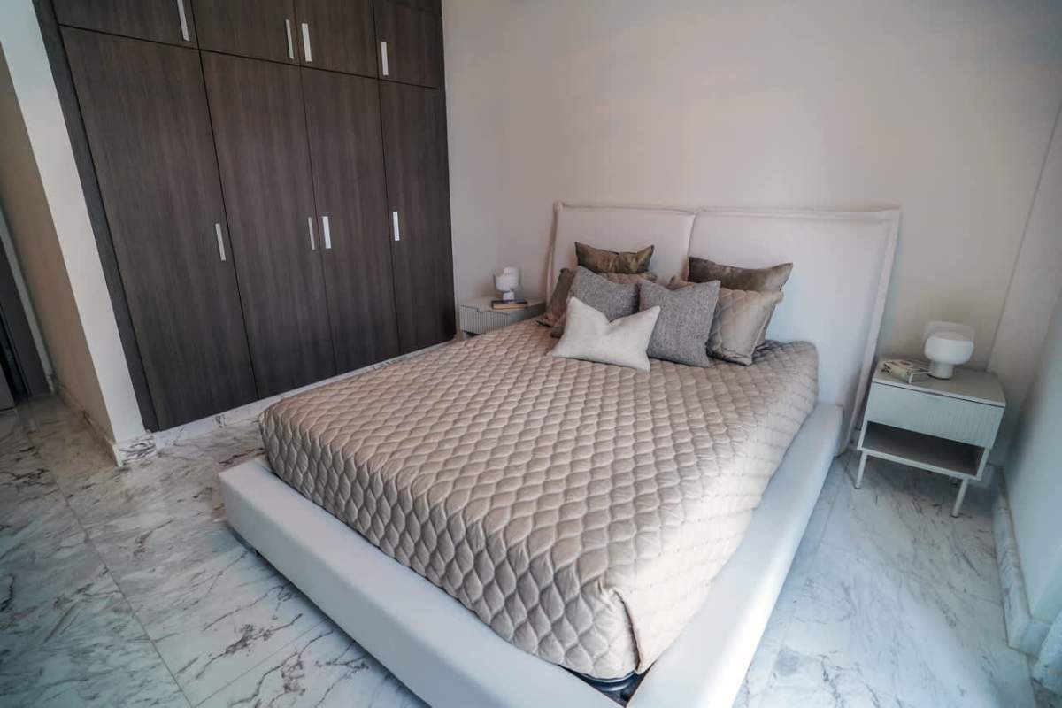 Luxury apartment living room with skyline and ocean views PH Regalia Costa del Este