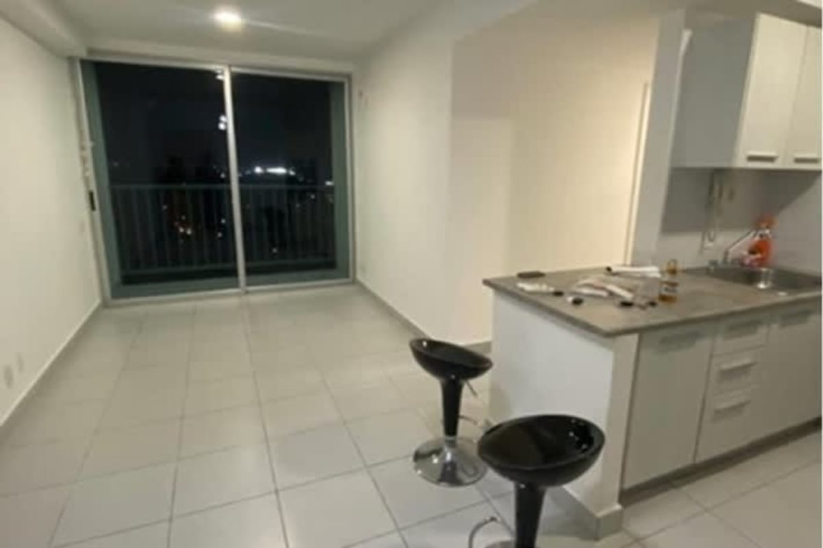 Bright living room with balcony access in PH Ilo apartment Rio Abajo Panama