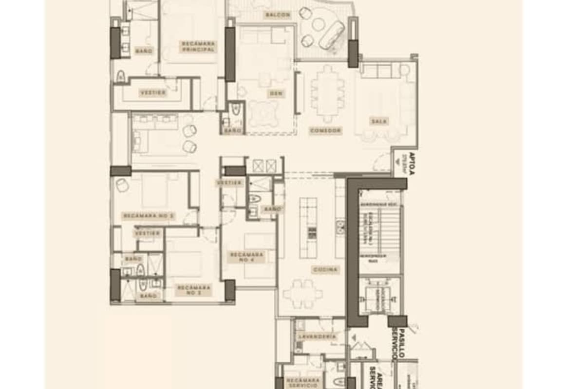 Master bedroom in luxury Panama apartment with skyline and ocean views Costa del Este