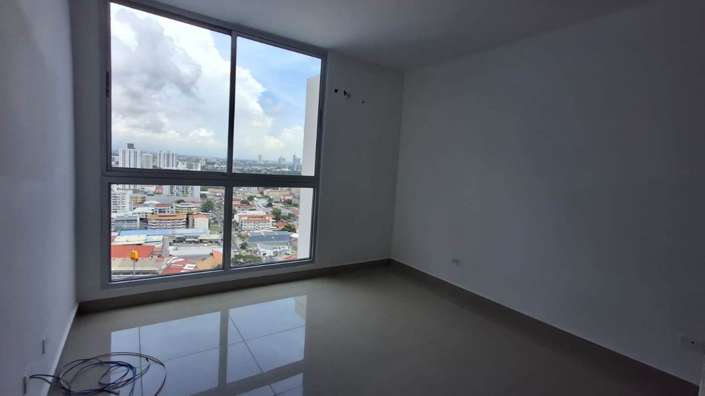Living room with floor-to-ceiling windows at Coral Tower Carrasquilla Panama