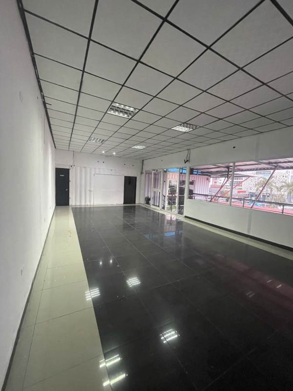 Spacious empty interior with glass partitions in commercial rental at Midpoint Plaza Coco del Mar Panama