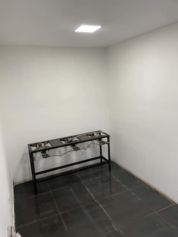 Exterior staircase with artificial grass on steps container structure Midpoint Plaza Panama