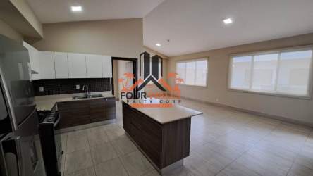 Bright bedroom with natural light, air conditioning, ceiling fan, tile flooring Panama Pacifico condo