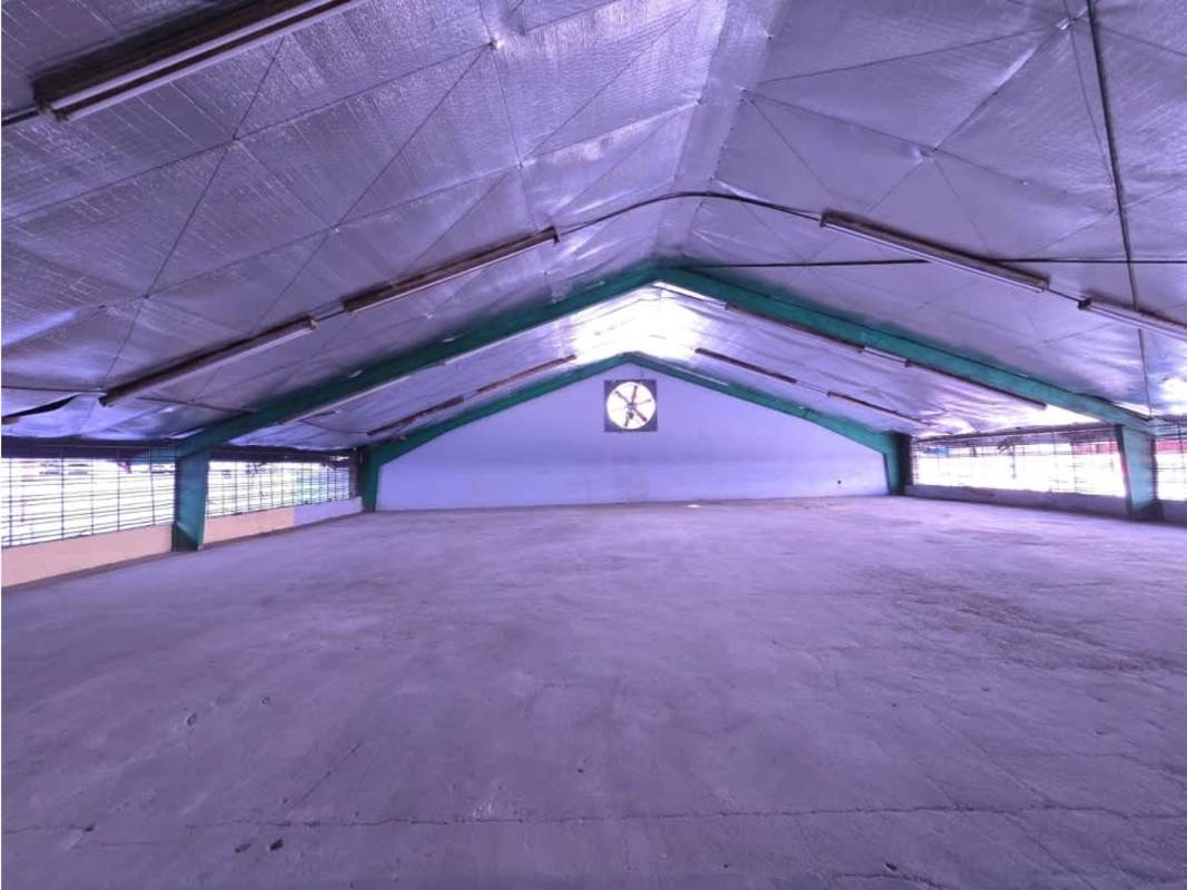 Spacious empty interior of industrial warehouse Avenida Justo Arosemena Calidonia with insulated roof lining