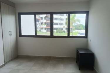 Empty bedroom with large window overlooking gardens Brisas de Coronado Coronado Panama