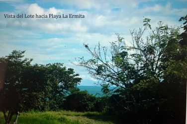 View towards Playa La Ermita Pacific Ocean from beachfront land for sale Panama