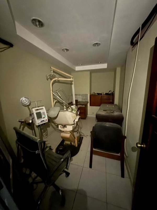 Commercial ground floor building facade with signage on Via España Bella Vista Panama City