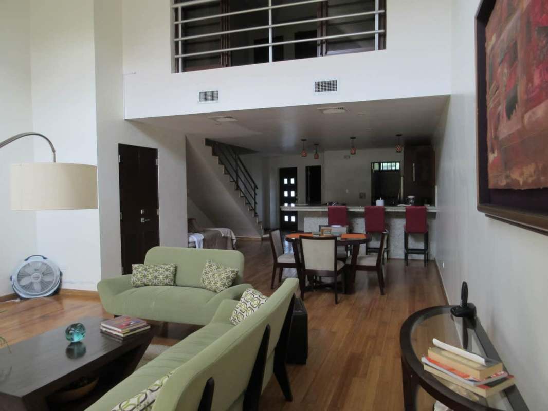 Spacious loft bedroom with balcony and garden views Embassy Club Panama