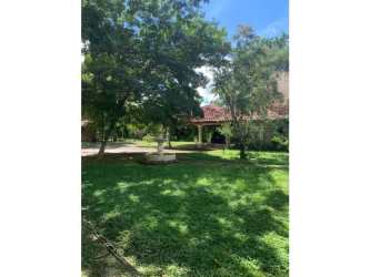 Colonial style covered veranda with garden view at luxury house in Chitré Panama