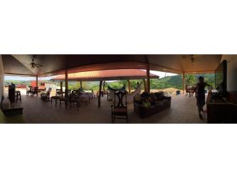 Clear flowing creek surrounded by native forest inside rural property Soná Panama