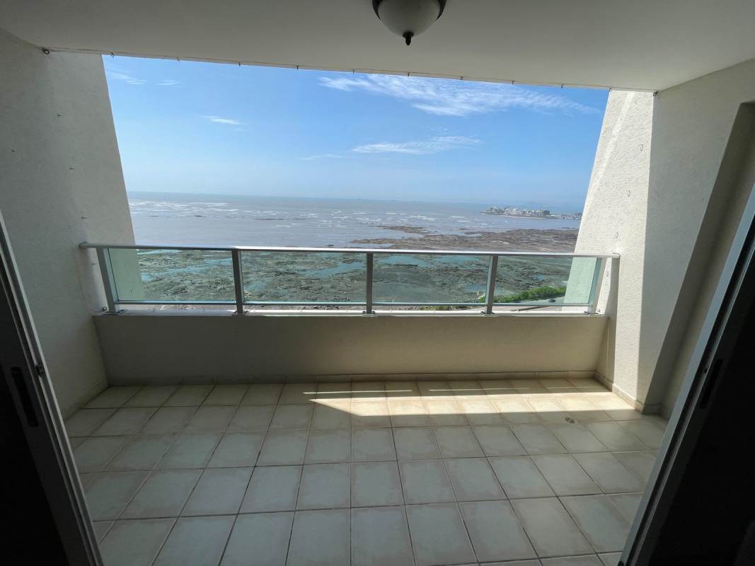 Panoramic ocean and skyline view PH Premium Tower apartment balcony
